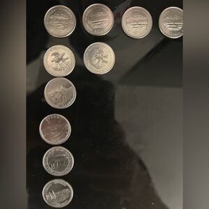 A Collection of rare ten Canadian provincial/territorial quarters in VGC!!